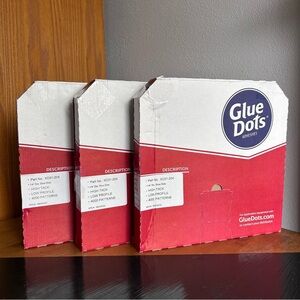 Glue Dots 1/4” High Tack Low Profile Lot of 3 Boxes